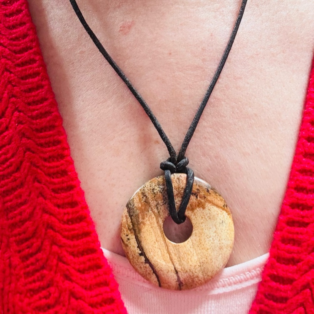 Natural Stone Pendant Necklace